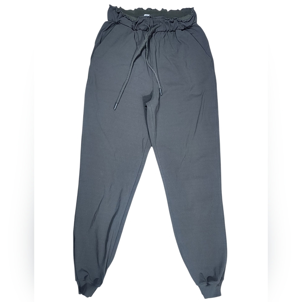 Lululemon Stretch High Waisted Joggers Womens 4 Dark Olive Athleisure Activewear